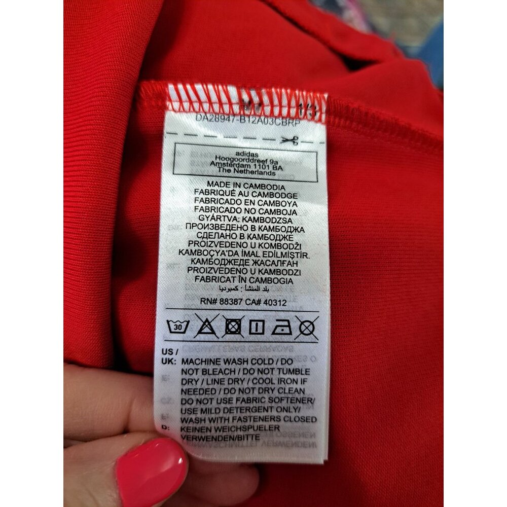 New Adidas Men's The First Track Top Originals Better Full-Zip Jacket Large Red - Picture 6 of 8